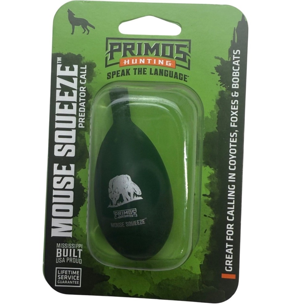 Primos Hunting Mouse Squeeze Predator Hand Call Coyotes‎ Foxes Bobcats NEW
